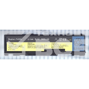 Аккумуляторная батарея для ноутбука Lenovo ThinkPad T410s (42T4833) 11.1V 3800mAh OEM черная