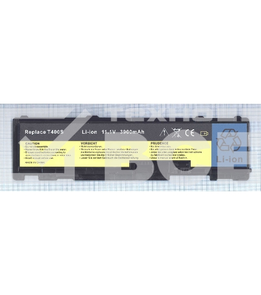 Аккумуляторная батарея для ноутбука Lenovo ThinkPad T410s (42T4833) 11.1V 3800mAh OEM черная