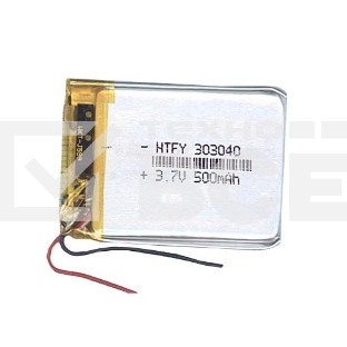 Аккумулятор Li-Pol (батарея) 3*30*40мм 2pin 3.7V/500mAh