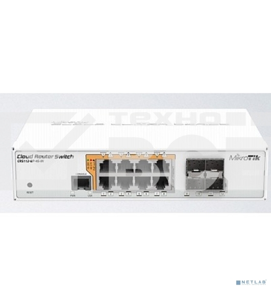 Маршрутизатор 8PORT 1000M 4SFP CRS112-8P-4S-IN MIKROTIK