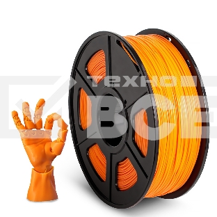 Филамент NVPRINT ABS Orange для 3D печати диаметр 1.75мм  длина 330 метров  масса 1 кг
