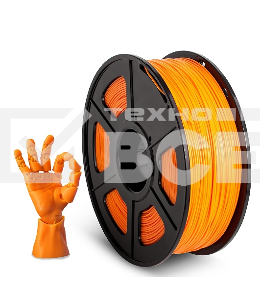 Филамент NVPRINT ABS Orange для 3D печати диаметр 1.75мм  длина 330 метров  масса 1 кг