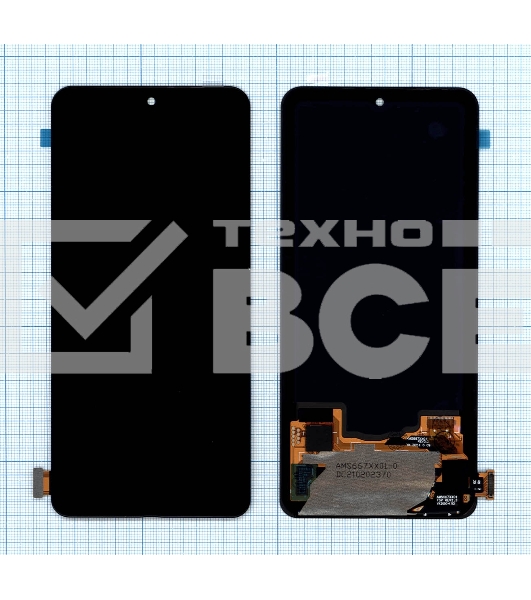 Дисплей для Xiaomi Redmi K40, K40 Pro, Mi 11i, Poco F3 в сборе с тачскрином (OLED) черный