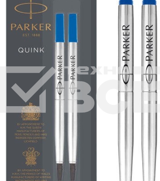 Стержень роллер Parker Quink Z01 (CW1950327) M 0.7мм синие чернила блистер (2шт)