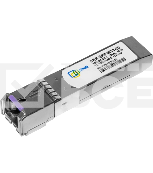 Модуль SNR SFP WDM, дальность до20км (14dB), 1550нм