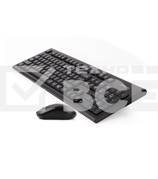 Комплект клавиатура+мышь A4Tech 3000NS беспроводной, USB, 1200 DPI, чёрный