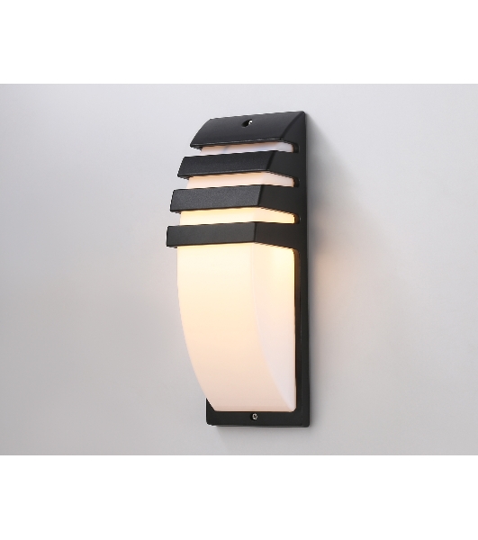 Уличный настенный архитектурный светильник ST5202 BK черный IP54 E27 max 40W 331*112*35