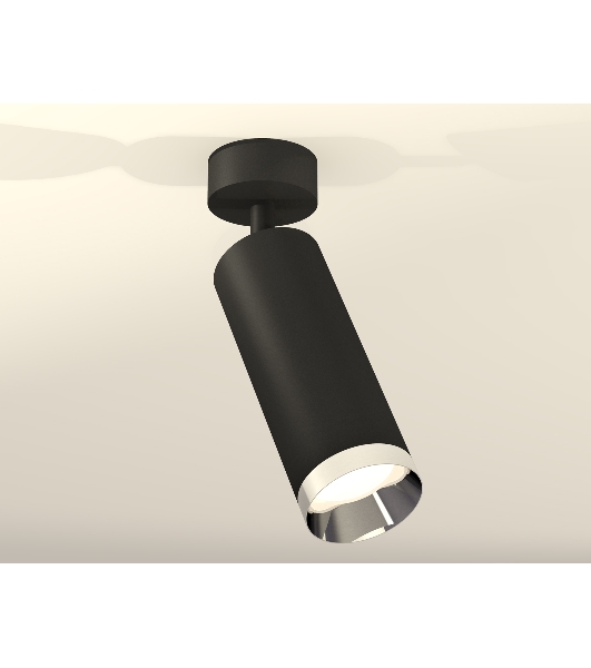 Светильник Ambrella Light XM6343003 SBK/PSL черный песок/серебро полированное MR16 GU5.3 (A2210, C6343, N6132)
