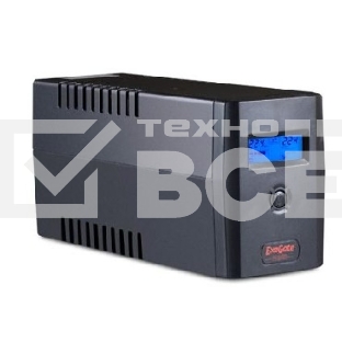 Источник бесперебойного питания ExeGate EP212515RUS Power Smart ULB-600 LCD <600VA, Black, 2 евророзетки, USB>