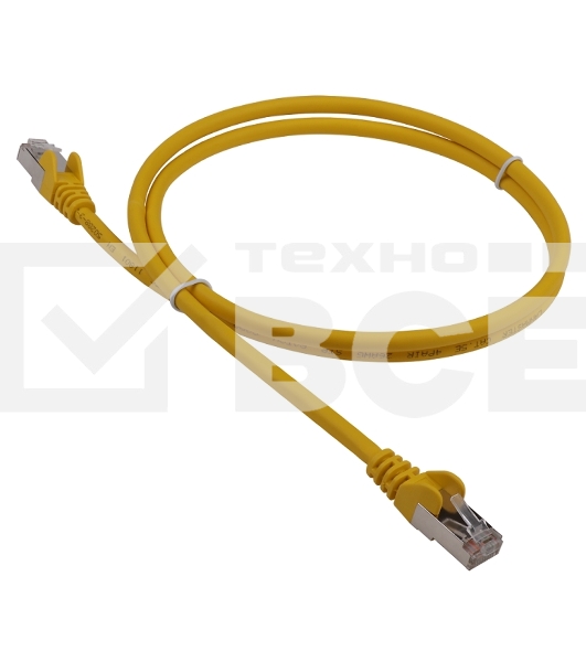 Кабель Патч-корд LANMASTER LSZH FTP кат.5e, 1.5 м, желтый