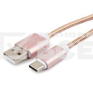 Кабель USB 2.0 Cablexpert CC-G-USBC02Cu-1.8M, AM/Type-C, серия Gold, длина 1.8м, золото, блистер