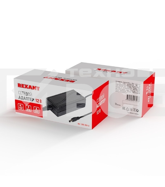 Источник питания 110-220 V AC/12 V DC 4,5 А 50 W с DC разъемом подключения 5.5х2.1, без влагозащиты (IP23)