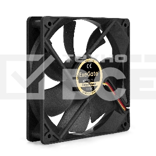 Вентилятор для корпуса ExeGate ExtraPower EP12025S3P черный, 120 мм, 1800 об/мин, 28 дБ, 3 pin