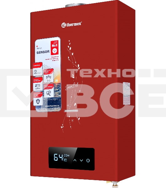 Водонагреватель проточный Thermex S 20 MD Art Red