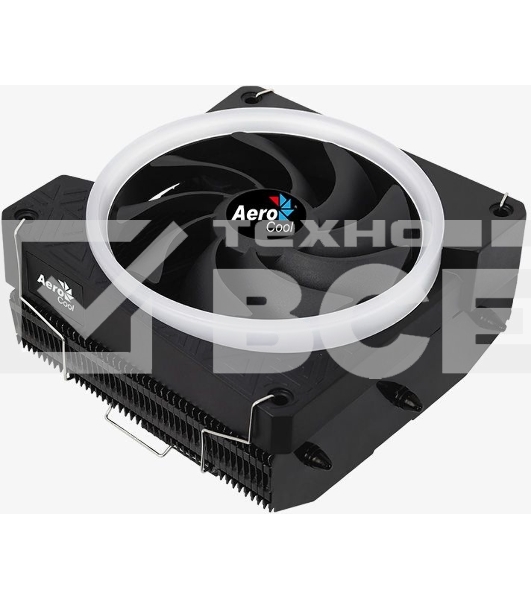 Кулер для процессора AeroCool/Formula Cylon 3H черный, 120 мм, алюминий, 1800 об/мин, 24.3 дБ, 4 pin, 125 Вт, 98 мм