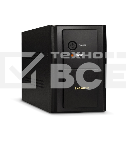Источник бесперебойного питания ExeGate SpecialPro UNB-1200.LED.AVR.C13.RJ <1200VA/750W, LED, AVR, 6*IEC-C13, RJ45/11, Black>