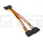 Кабель питания SATA ExeGate EX-CC-SATAM2F-0.15 (15pin M/2x15pinF, 0,15м), фото2