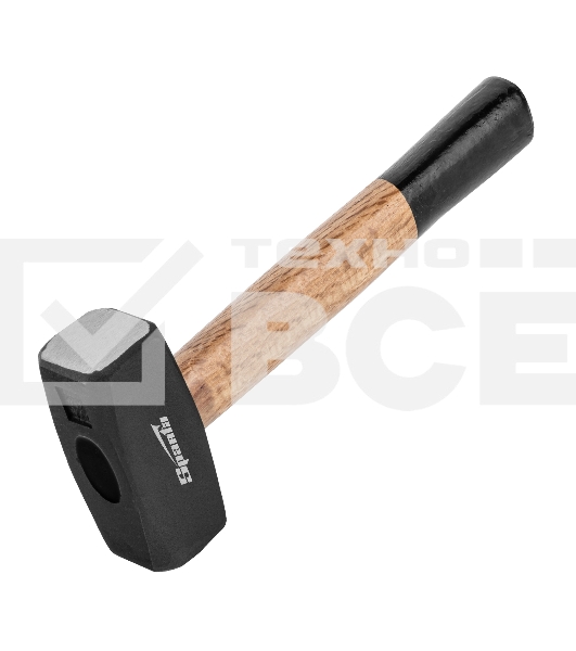 Кувалда Sparta 2000 г, кованая головка, деревянная двухцветная рукоятка