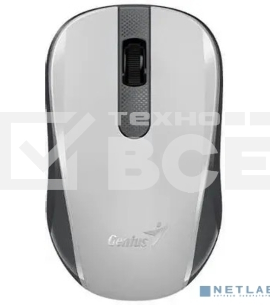 Мышь беспроводная Genius NX-8008S белый/серый, 1200 dpi, радиоканал, USB, кнопки - 3