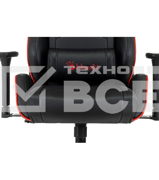 Кресло игровое A4Tech Bloody GC-840 черный, сиденье черный, эко.кожа, с подголов. крестов. металл черный, пластик черный