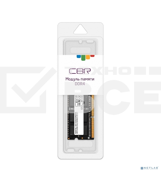 Оперативная память CBR, DDR4, 16GB (1x16GB), 3200MHz, CL22, SO-DIMM
