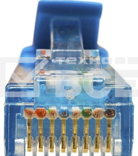 Патч-корд Suprlan 10-0148 UTP RJ-45 вил.-вилка RJ-45 кат.5E 2м синий LSZH 24AWG