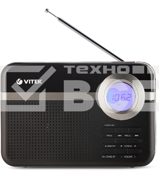 Радиоприемник Vitek VT-3592 (BK) Тип батареек UM-2/С. Выходная мощность 1 вт.
