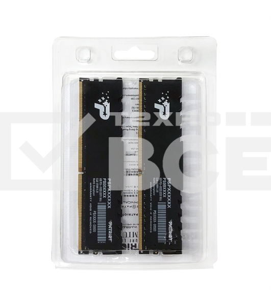 Оперативная память Patriot Signature, DDR4, 16GB (2x8 GB), 3200 MHz, CL22, радиатор, чёрный