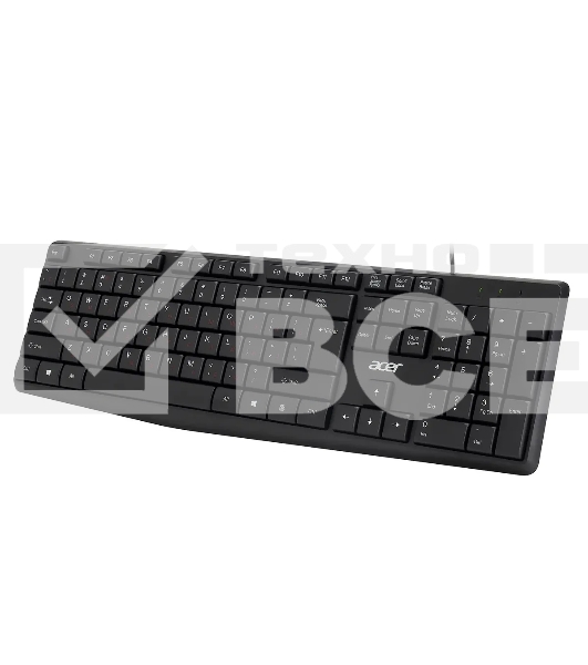 Клавиатура Acer OKW121 (ZL.KBDEE.00B) проводная, USB, черный
