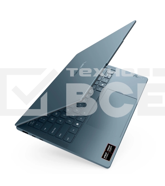 Ноутбук Lenovo Yoga Slim 7 14AKP10 14'(2880x1800 OLED)/AMD Ryzen AI 7 350(2Ghz)/32768Mb/1024PCISSDGb/noDVD/Int:AMD Radeon 860M/Cam/BT/WiFi/70WHr/war 1y/1.19kg/tidal teal/Win11Home + 65W, RU kbd