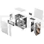 Компьютерный корпус без блока питания Fractal Design North XL, Full-Tower, 3x140мм, 2xUSB-A 3.2 + 1xUSB 3.2 Type-C E-ATX, ATX, mATX, mITX Wood panel, Chalk белый, фото17