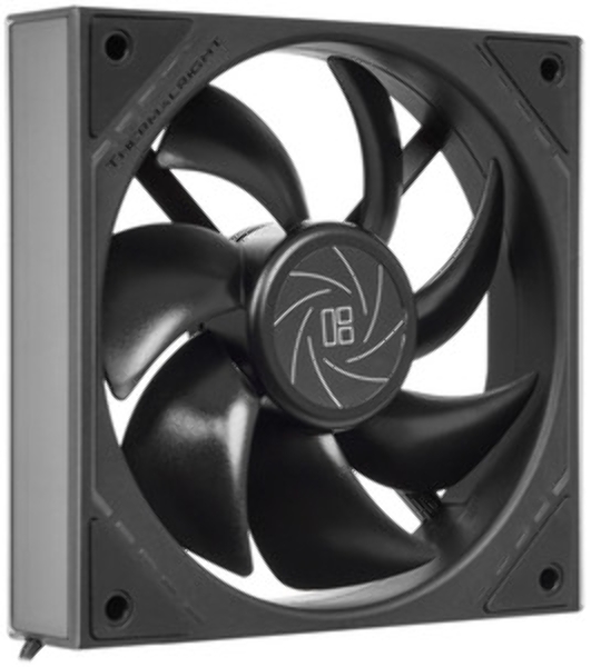 Кулер для корпуса Thermalright TL-M12QRW Reverse (124x120x25mm, 4-pin PWM, ARGB, 47.6CFM, 23.2dBA, 1500RPM, White)