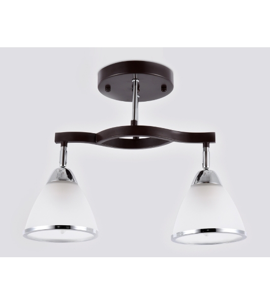 Светильник Ambrella light TR3111/2 DCF/CH темный кофе/хром E27 max 40W 400*150*315