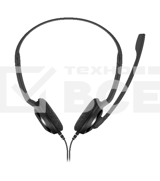 Гарнитура Sennheiser PC 5 CHAT стерео накладная закрытая 42-17000Гц, 2м, 4-контактный jack 3.5мм, 95дБ подвижный микрофон, круговая диаграмма