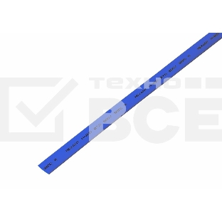 Термоусаживаемая трубка Rexant 7,0/3,5 мм, синяя, упаковка 50 шт. по 1 м