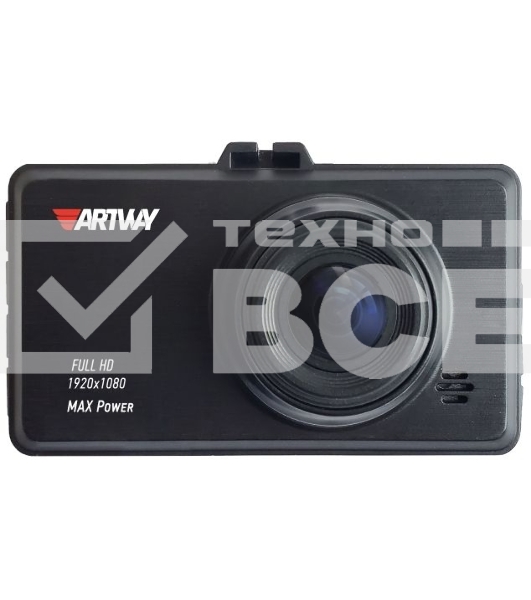Видеорегистратор Artway AV-400 Max Power черный 1080x1920 1080i 170гр.