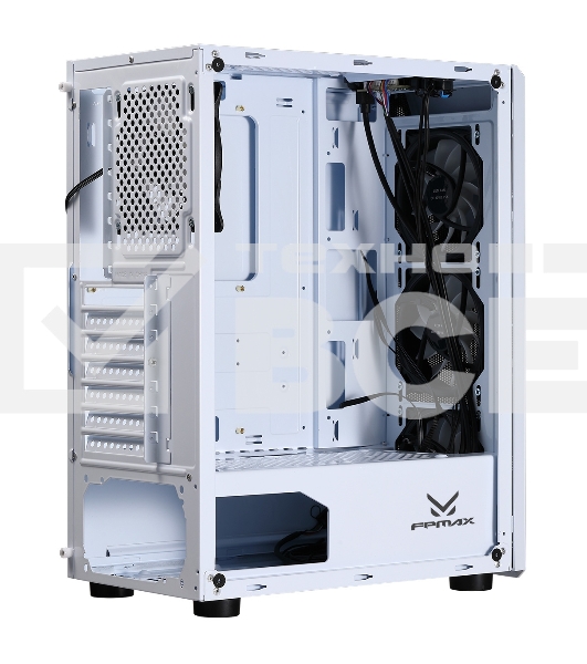 Компьютерный корпус AeroCool / Formula CL-3303W RGB белый без БП ATX 6x120mm 2xUSB2.0 1xUSB3.0 audio bott PSU
