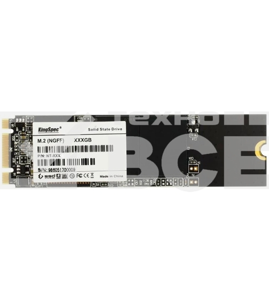 Накопитель SSD KingSpec NT-256, 256Gb, SATA, M.2 2280, R/W 550/450