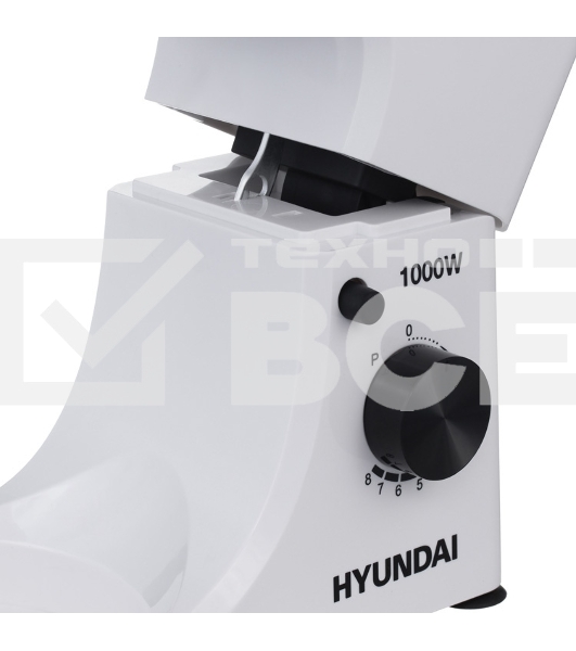 Миксер планетарный Hyundai HYM-S4451 1000Вт белый/черный