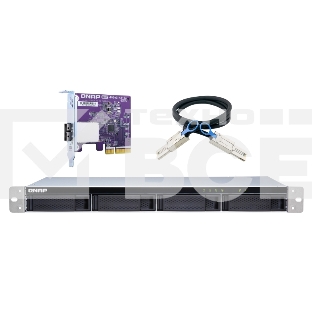 Полка расширения сетевого хранилища без дисков SMB QNAP TL-R400S SATA 6GB/s JBOD storage enclosure, 4-tray 3,5