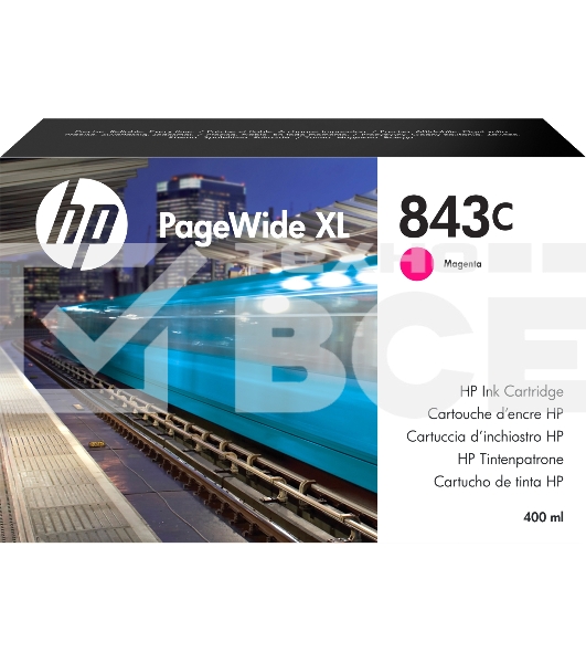 Картридж струйный HP 843C 400-ml пурпурный Ink Cartridge