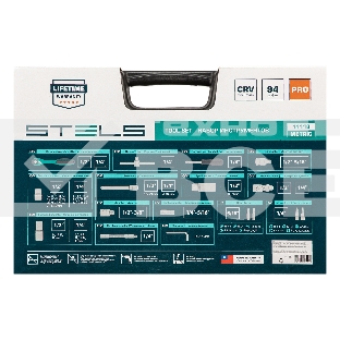 Набор инструментов Stels 94 предмета, 12 гранные головки 14118