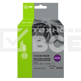 Картридж струйный Cactus CS-LC3619XLBK черный (68 мл) для Brother MFC-J2330DW/J2730DW/J3530DW/J3930DW