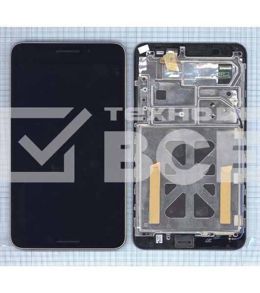 Модуль (матрица + тачскрин) для Asus FonePad 7 FE375CXG черный с рамкой