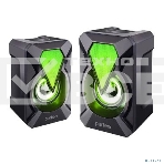 Акустическая система Perfeo 'FLAMES', 2.0, мощность 2х3 Вт, USB, черный, Game Design, LED подсветка 7 цв, фото 1