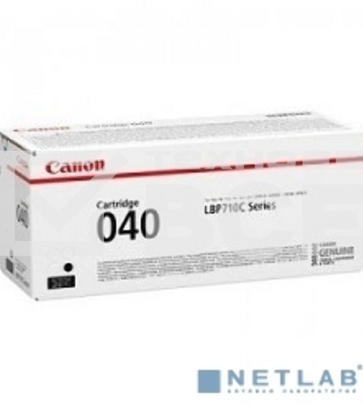 Картридж лазерный Canon Cartridge 040BK (0460C001) черный, 6300 стр., для LBP710Cx/712Cx
