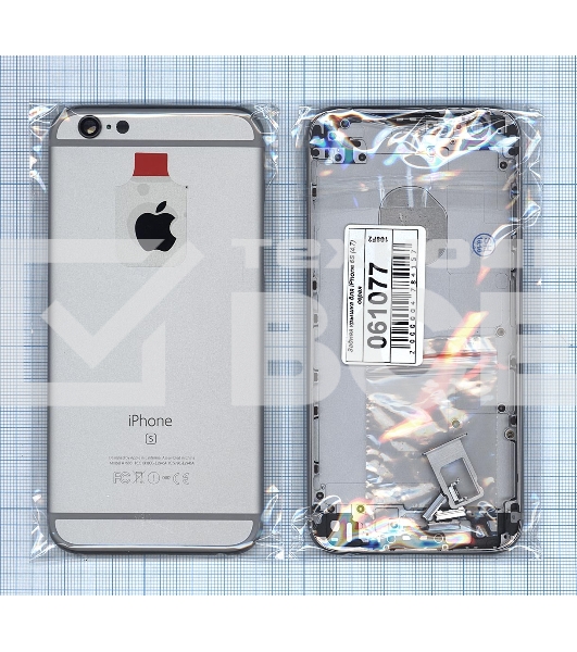 Задняя крышка для iPhone 6S (4.7) серая