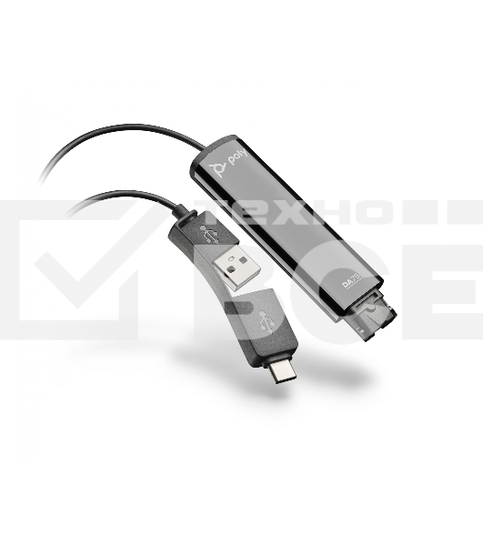 Адаптер USB Plantronics DA75, черный, 786C6AA