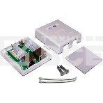 Настенная розетка, 2 порта RJ-45 категории 6, STP, белая, фото2