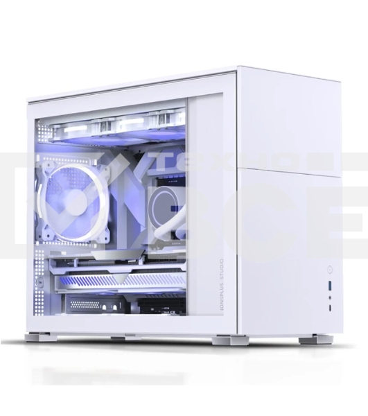 Корпус компьютерный Mini-Tower/ Case JONSBO D31 STD, Mini-Tower, TG, no fan, 1xUSB-A 3.2 + 1xUSB-C 3.2, mATX, mDTX, mITX White